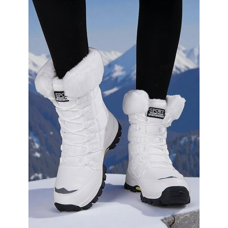 Greta | Women's Cosy Lace-Up Winter Boots - Grip Sole