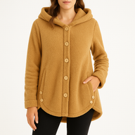 Ingrid Women's Sherpa Hoodie - Yellow