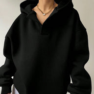Leonie Women's Oversized Hoodie - Black