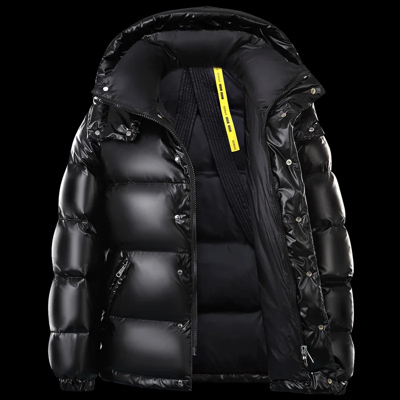 Adam | Men's Quilted Winter Down Puffer Jacket - Hooded Zip Pockets