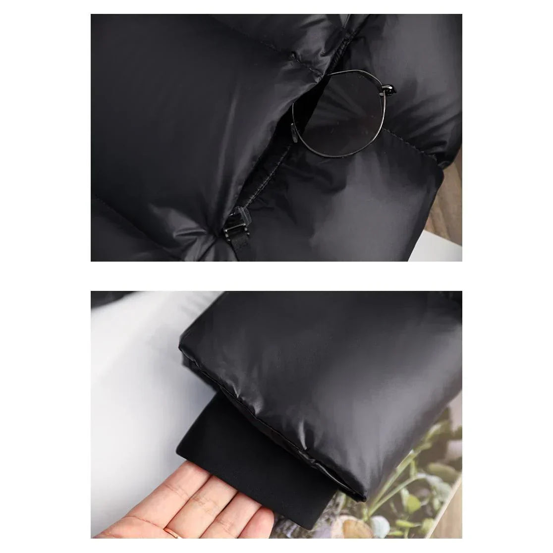 Megan | Women's Long Puffer Winter Jacket with Hood and Pockets
