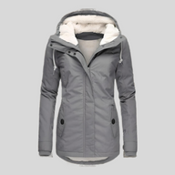 Casey | Women's Long Sherpa Lined Parka Coat - Hooded Waterproof Winter