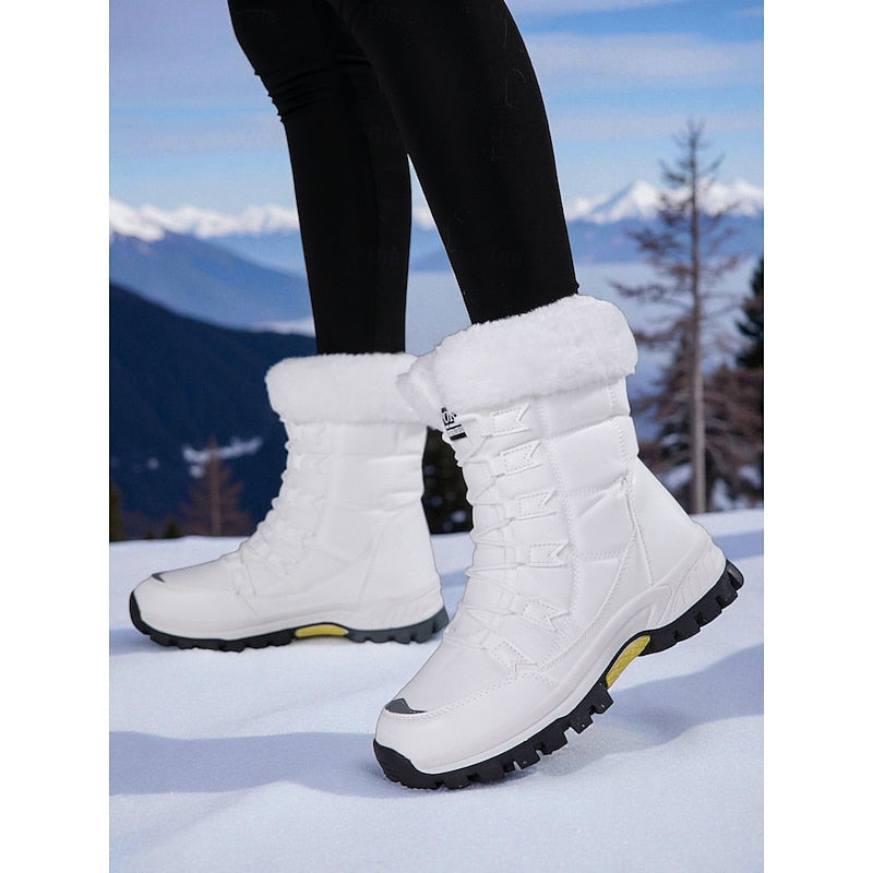 Greta | Women's Cosy Lace-Up Winter Boots - Grip Sole