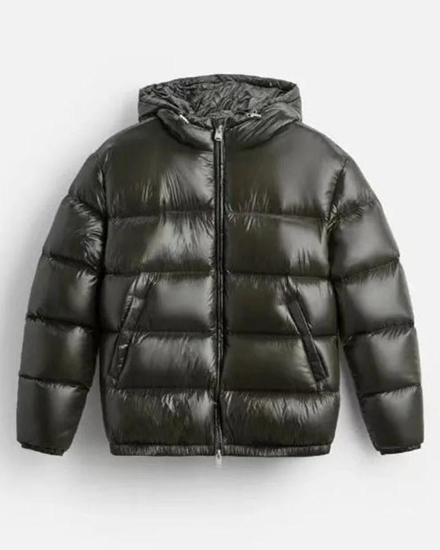 Luke | Men's Winter Down Puffer Jacket - Hooded High Collar Elastic Cuffs