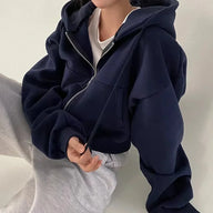 Quinn Women's Zip Up Hoodie - Navy