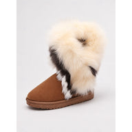 Ramona | Women's Fluffy Winter Boots - Slip-On Trim