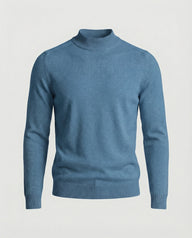 Eric | Men's Merino Wool Turtleneck Sweater - Classic Roll Neck Pullover