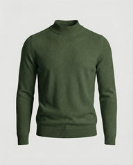Eric | Men's Merino Wool Turtleneck Sweater - Classic Roll Neck Pullover