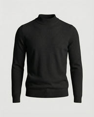 Eric | Men's Merino Wool Turtleneck Sweater - Classic Roll Neck Pullover