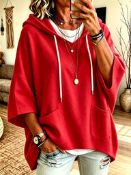 Tamsin Women's Oversized Hoodie - Red