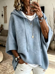 Thea Women's Oversized Hoodie - Light Blue