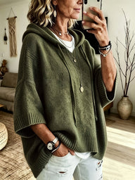 Thea Women's Oversized Hoodie - Olive Green