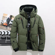 Troy | Men's Waterproof Winter Puffer Jacket - Hooded Fleece Lined Collar