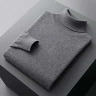 Scott | Men's Knit Turtleneck Sweater - Relaxed Fit Ribbed Cuffs Long Sleeve